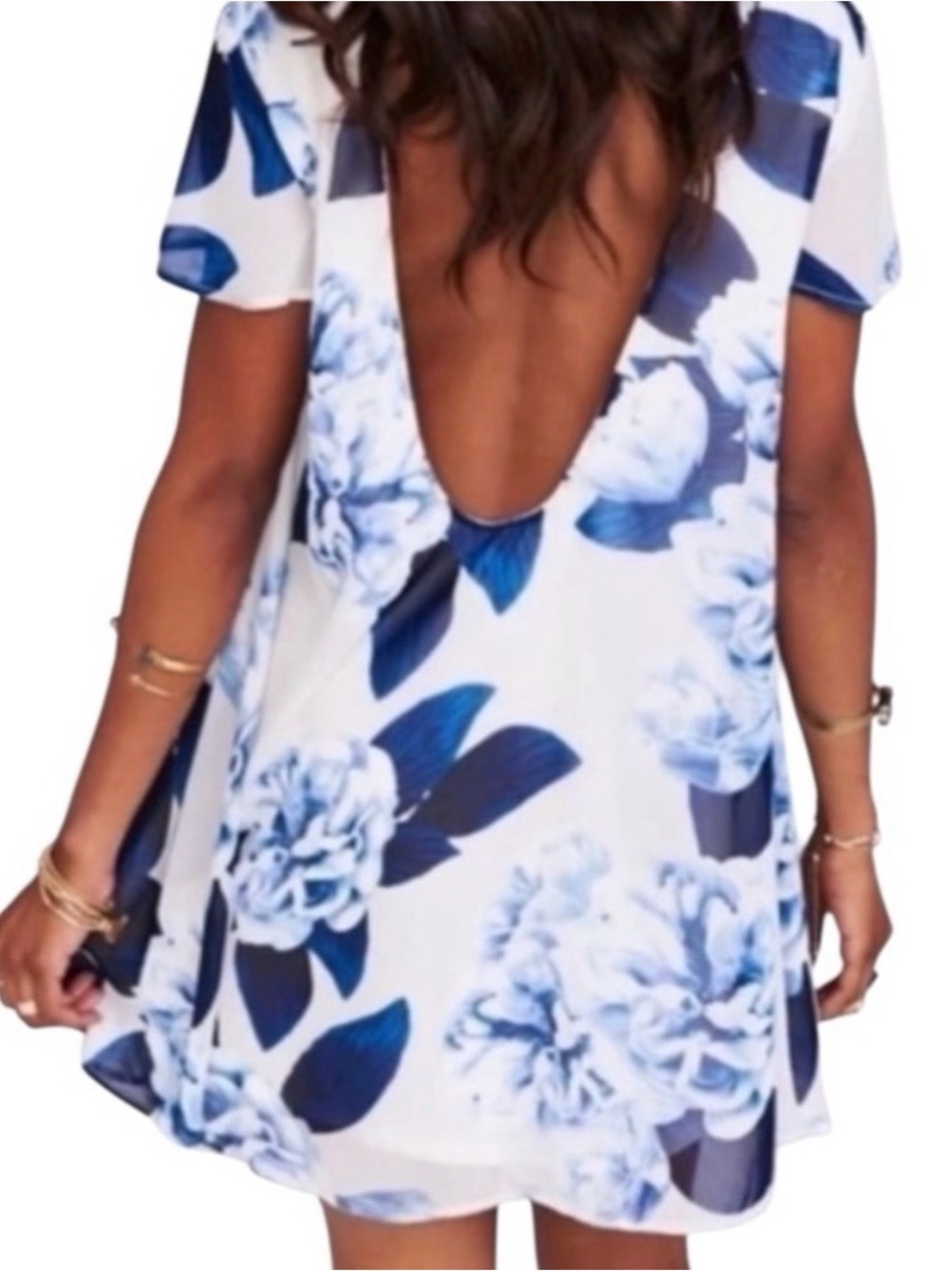 Willis dress - bouquet blue